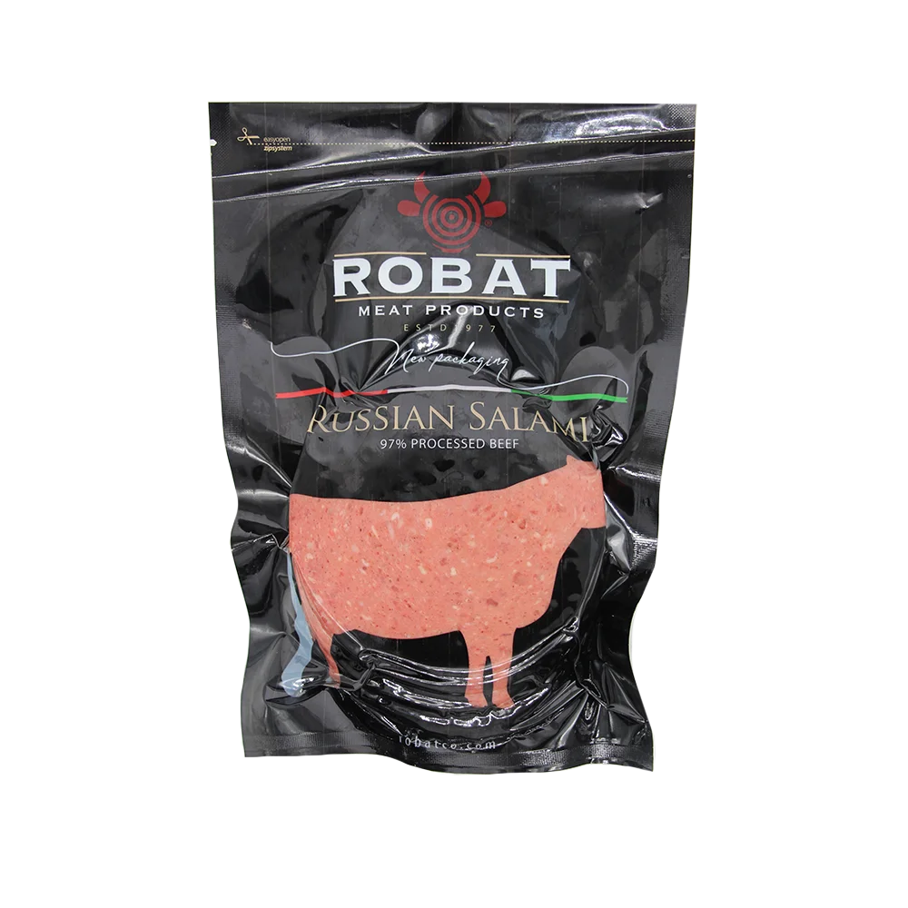 RUSSIAN SALAMI PROCESSED BEEF 97% کـالبـاس سالامی روسی 97 درصد گوشت قرمز رباط - 300 گرم - Image 1